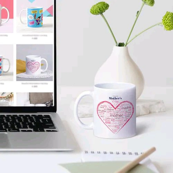 Beautiful White Mothers Day Mug