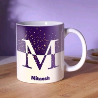 Initial Coffee Name Mug