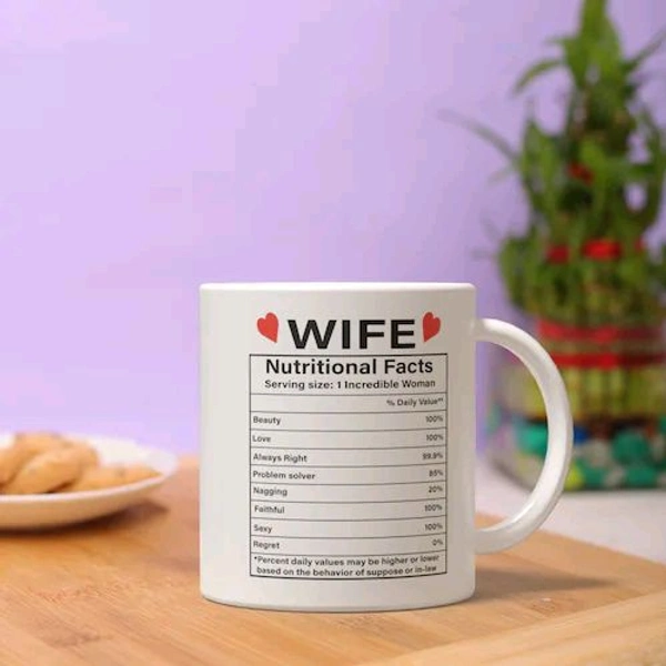 Wife Nutrition Facts Coffee Mug
