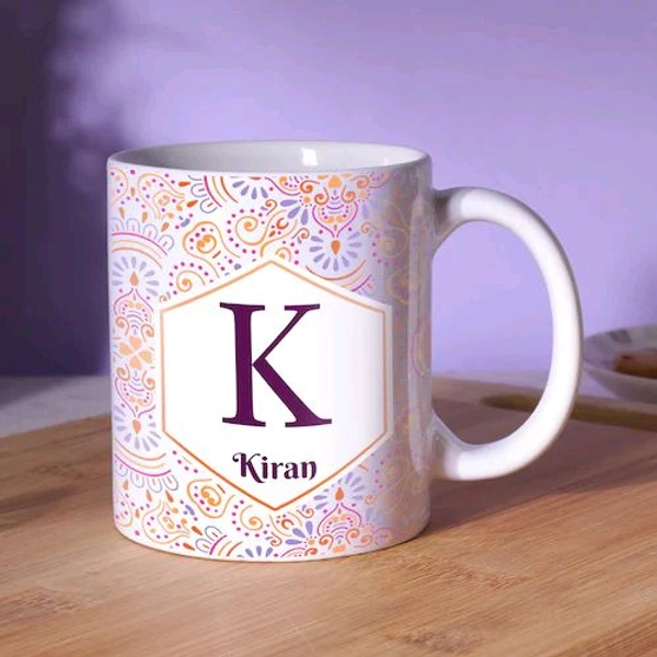 Initial and Name Personalize Mug