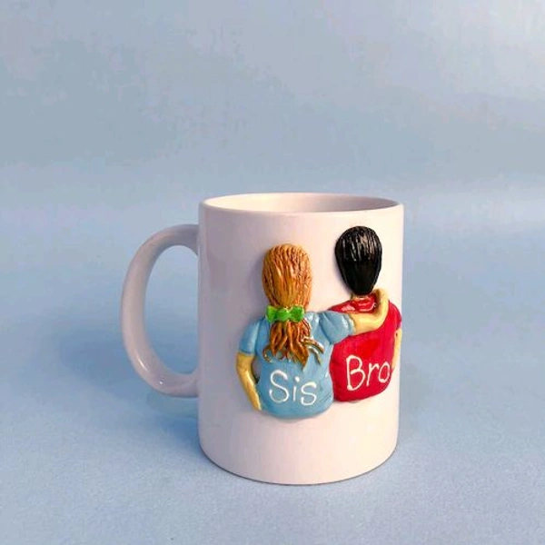Sis and Bro 3D Mug