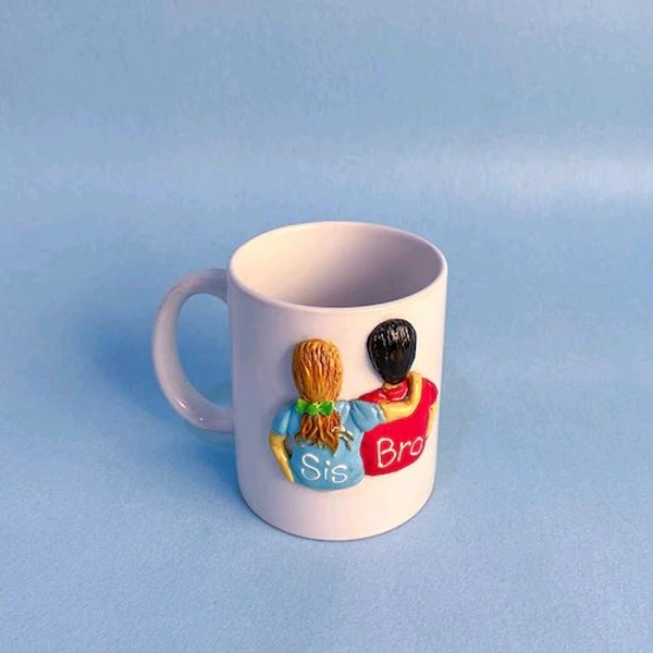 Sis and Bro 3D Mug
