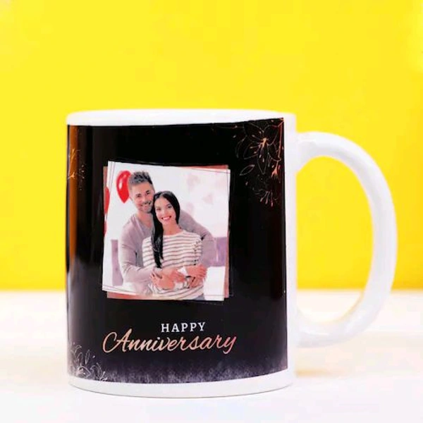 Black Anniversary Mug