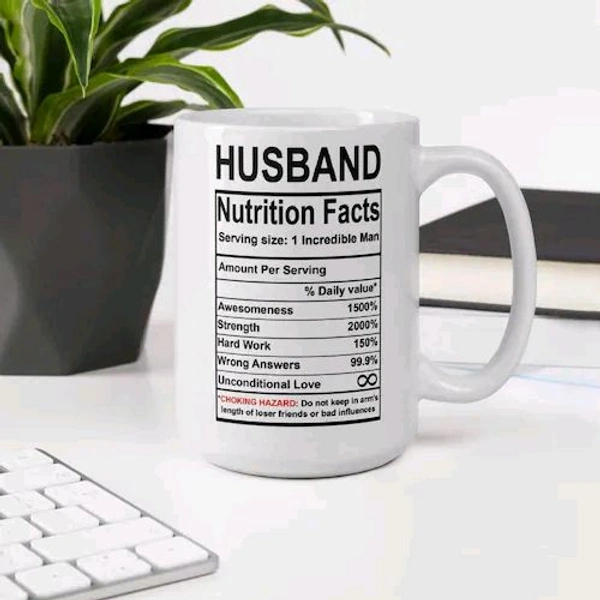 Husband Nutrition Facts Coffee Mug