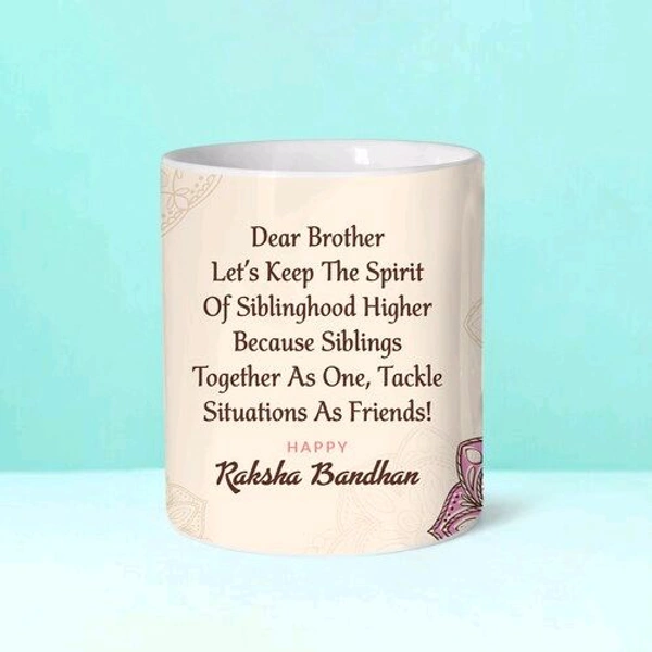 Rakhi Message Mug