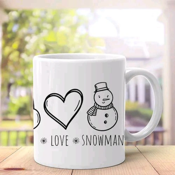 Snowman Love Coffee Mug