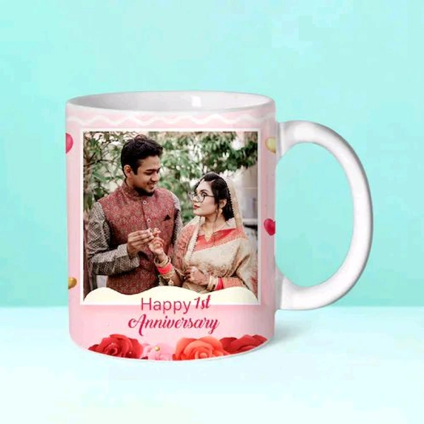 Personalized 1st Anniversary Couple Mug