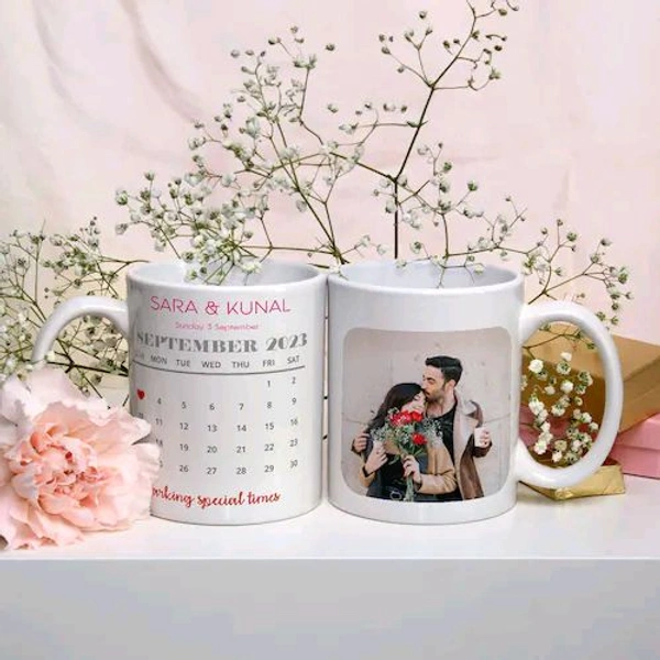 Personalised Calendar Photo Mug