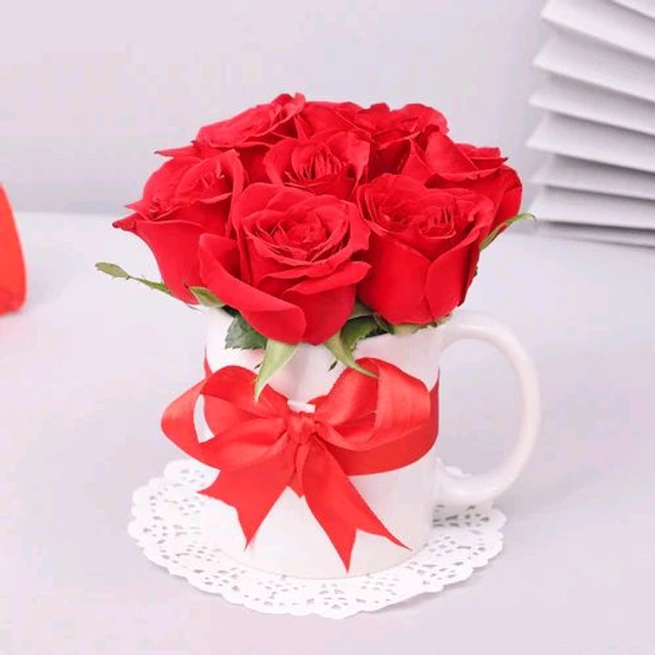 Red Roses Charm Mug