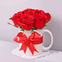 Red Roses Charm Mug