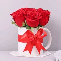 Red Roses Charm Mug