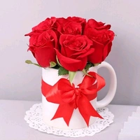 Red Roses Charm Mug