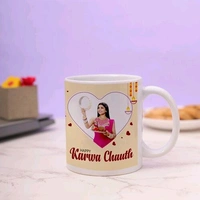 Sweetly Surprising Photo Karwa Chauth Mug