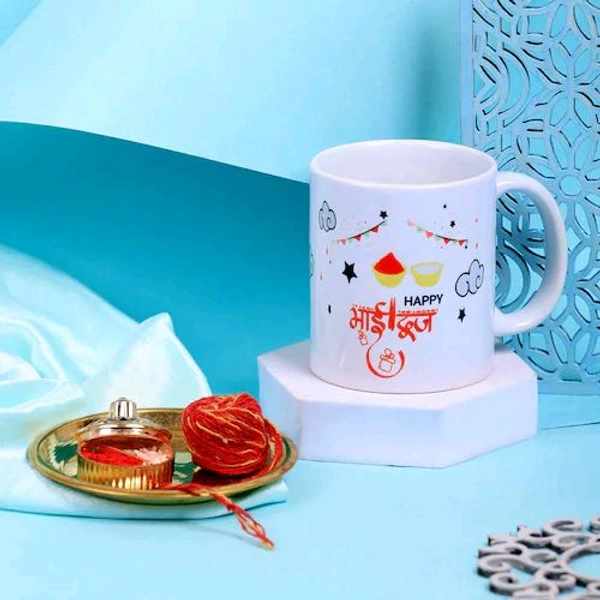 Bhaidooj Memories Mug with Roli Chawal