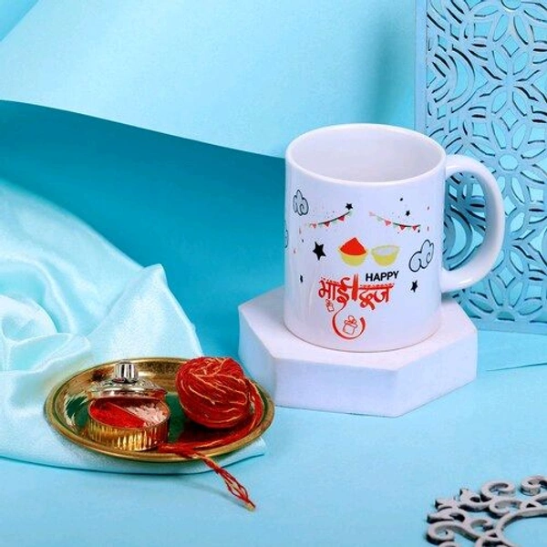 Bhaidooj Memories Mug with Roli Chawal