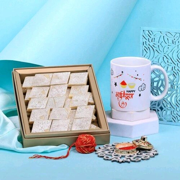 Kaju Katli Bliss with Bhaidooj Mug