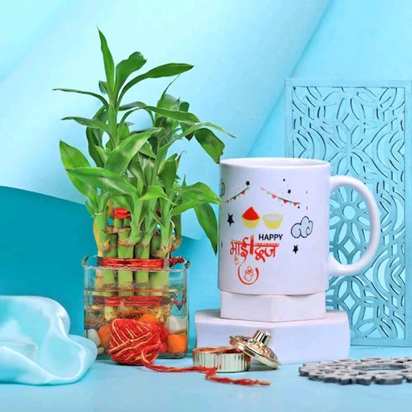 Bhaidooj Mug with Bamboo Blessings