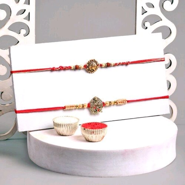 Artistic Rakhi Set with Mug and Chocolates