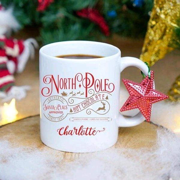 Christmas Personalized Mug and Hot Cocoa Treats Hamper