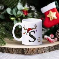 Personalised Frosty Xmas Brew Mug