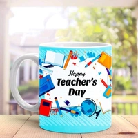 Happy Teacher Day Cushion N Ceramic Mug Combo