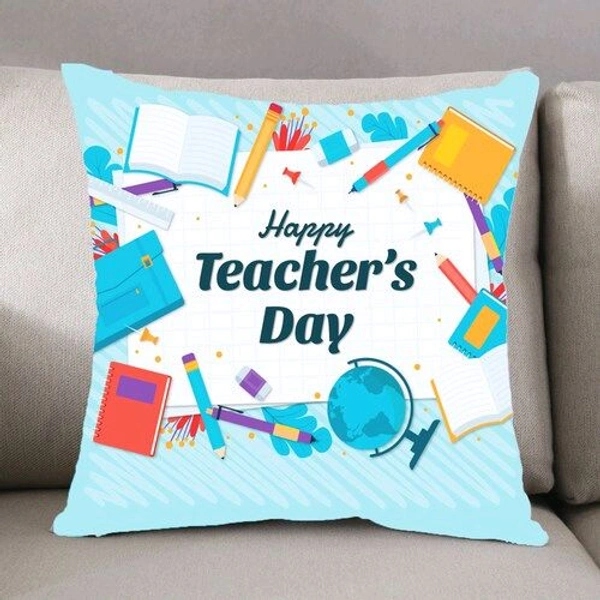 Happy Teacher Day Cushion N Ceramic Mug Combo