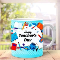 Happy Teacher Day Cushion N Ceramic Mug Combo