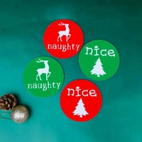Personalized Christmas Mug with Round Coaster