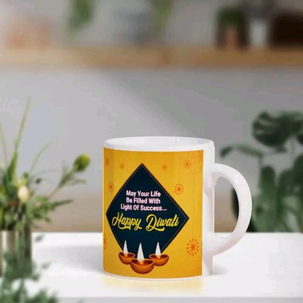 Delightful Diwali Mug and Cushion Combo