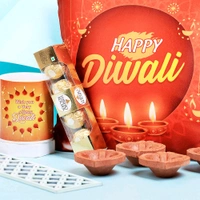 Comfy Cushion with Mug Magic and Chocos Diwali Hamper