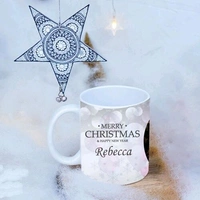 Christmas Star and Personalized Mug Combo