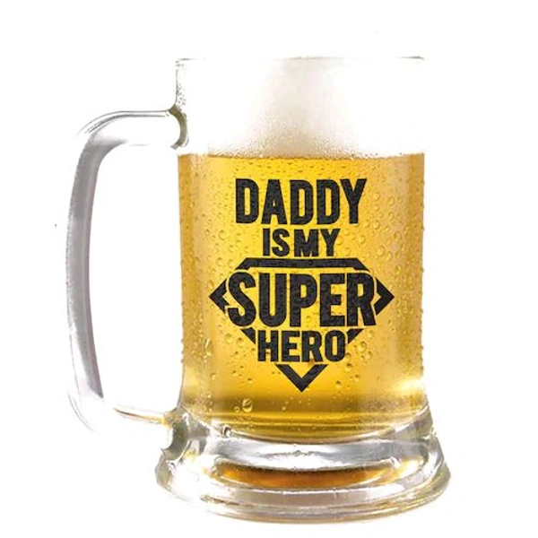 Super Hero Dad Beer Mug