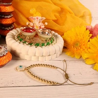 Golden Retro Evil Eye Bracelet