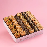 Assorted White Tin Chocolate Box With Ribbon Packing - 1 Kg