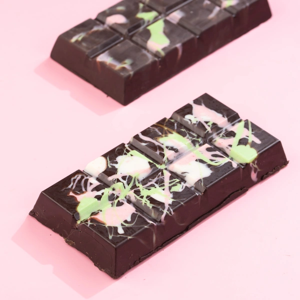Dark Chocolate Bar With Mix Sugar Heart & Mix Seed - 250 Gm