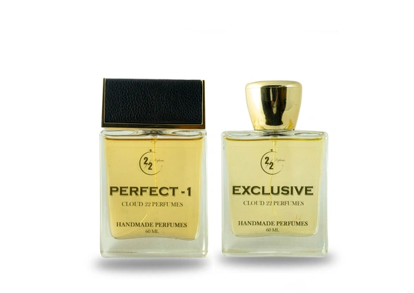 Men Set of 2 Handmade Perfume Combo - Exclusive, Perfect One - 60 ML - 60 ML