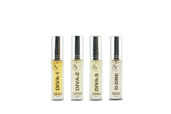 Women Tester Pack of 4 - Diva 1, Diva 2, Diva 3, Dzire - 10 ML - 10 ML