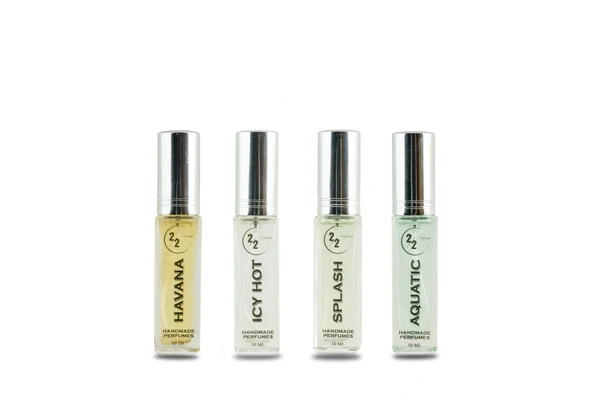 Unisex Tester Pack of 4- Aquatic, Splash. Icy Hot, Havana - 10 ML - 10 ML