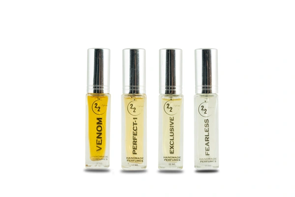 Unisex Tester Pack of 4 - Fearless, Perfect One, Exclusive, Venom - 10 ML - 10 ML