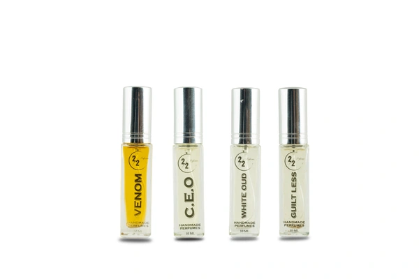 Men Tester Pack of 4 - Venom, CEO, White Oud, Guiltless - 10 ML - 10 ML