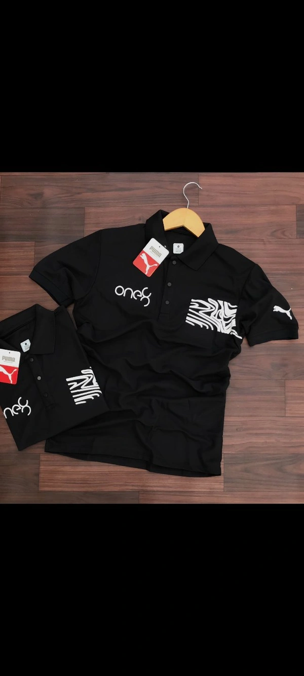 Premium Quality Designer Coller Tshirts - Black, M38 L40 Xl42