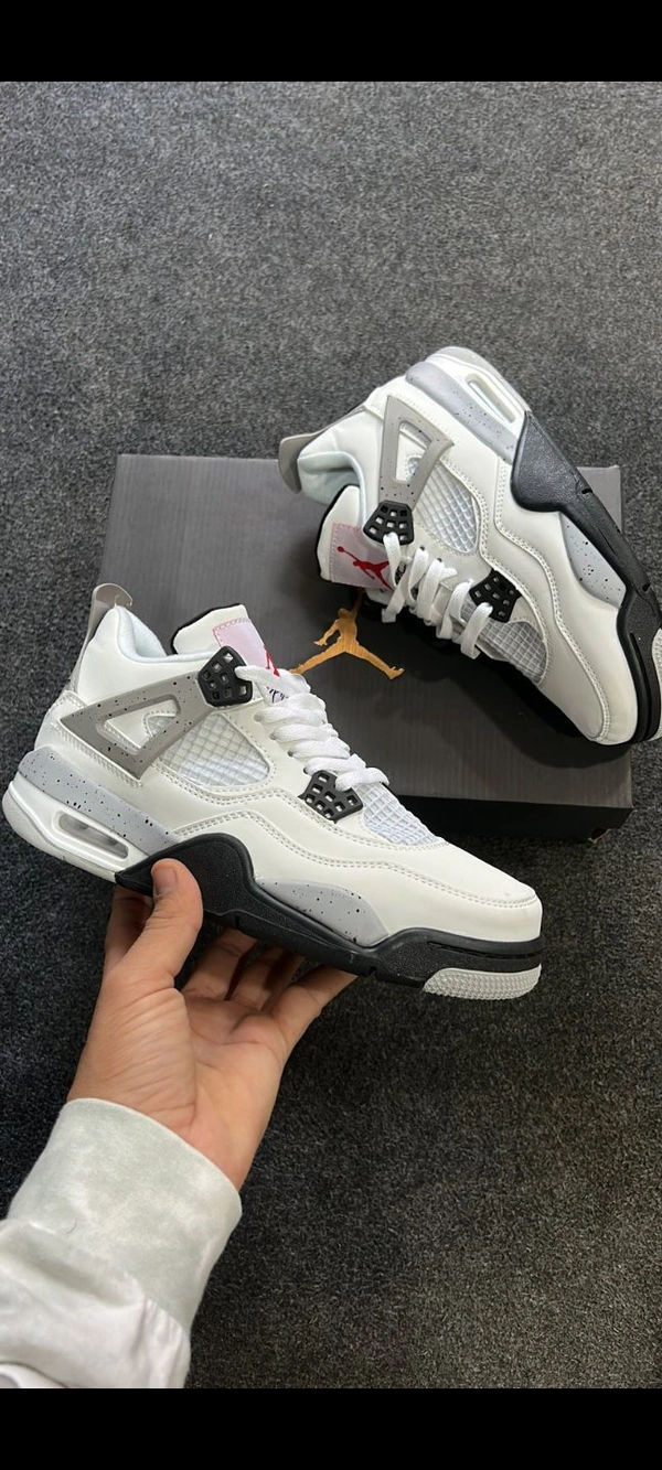 Air Jordan 4 Cement For Girls - Black, 36 To 40