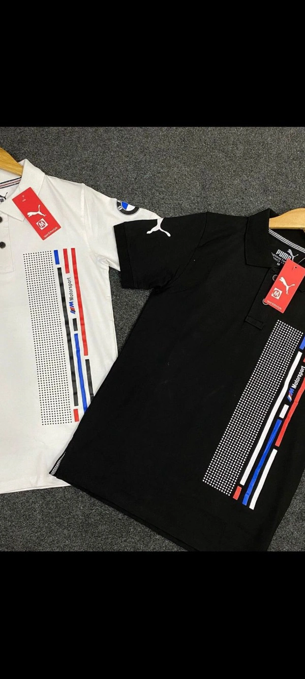 Puma BMW Branded Collar Tees - Blue Chalk