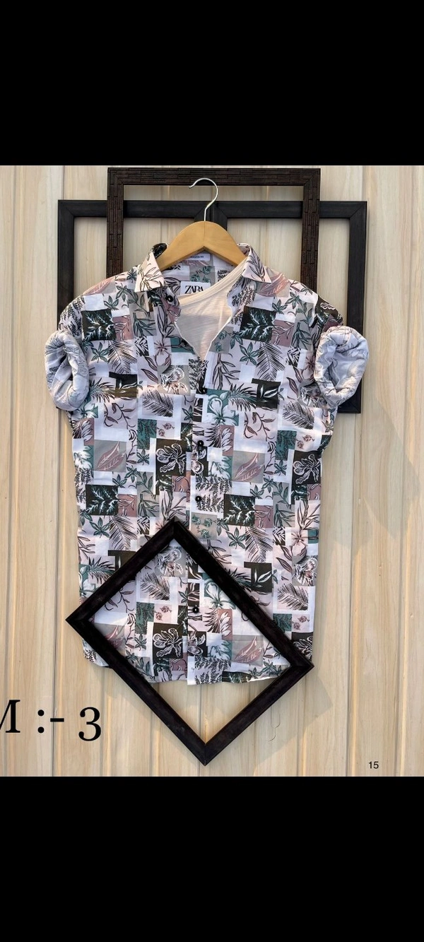 Imported Cotton Print Shirts - M