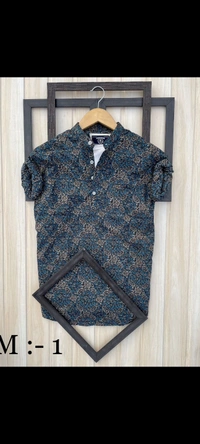Imported Cotton Print Shirts - M