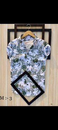 Imported Cotton Print Shirts - M