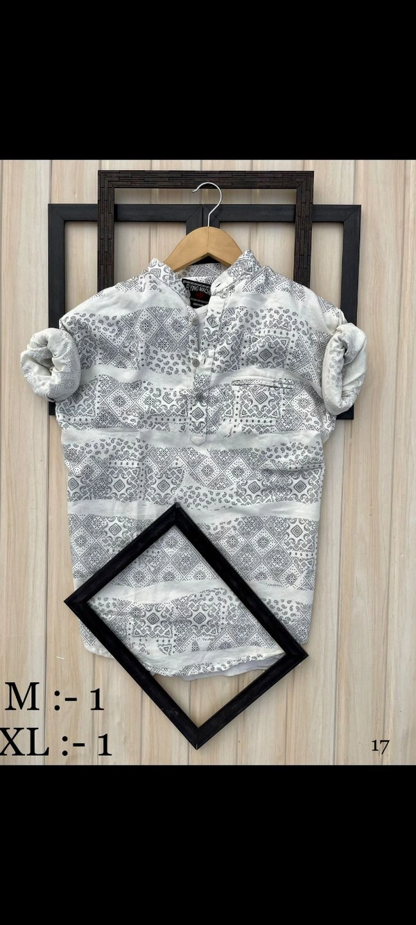 Imported Cotton Print Shirts - M