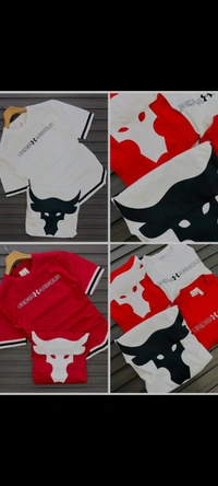 Under Armour Surplus Drop Shoulder Tees - Red, L