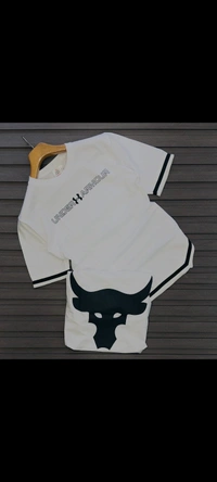 Under Armour Surplus Drop Shoulder Tees - White, L