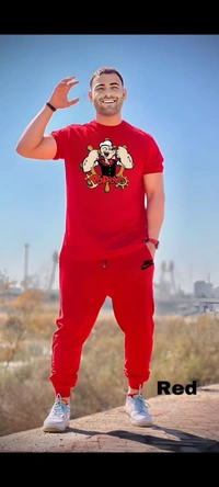 Style Trackpant With Joggers Both Side Pocket - Red, XL